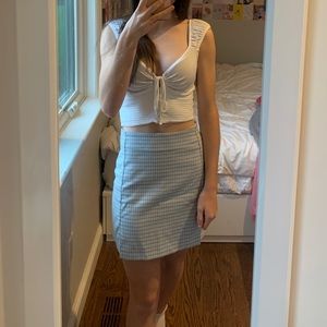 F21 White fitted tank top